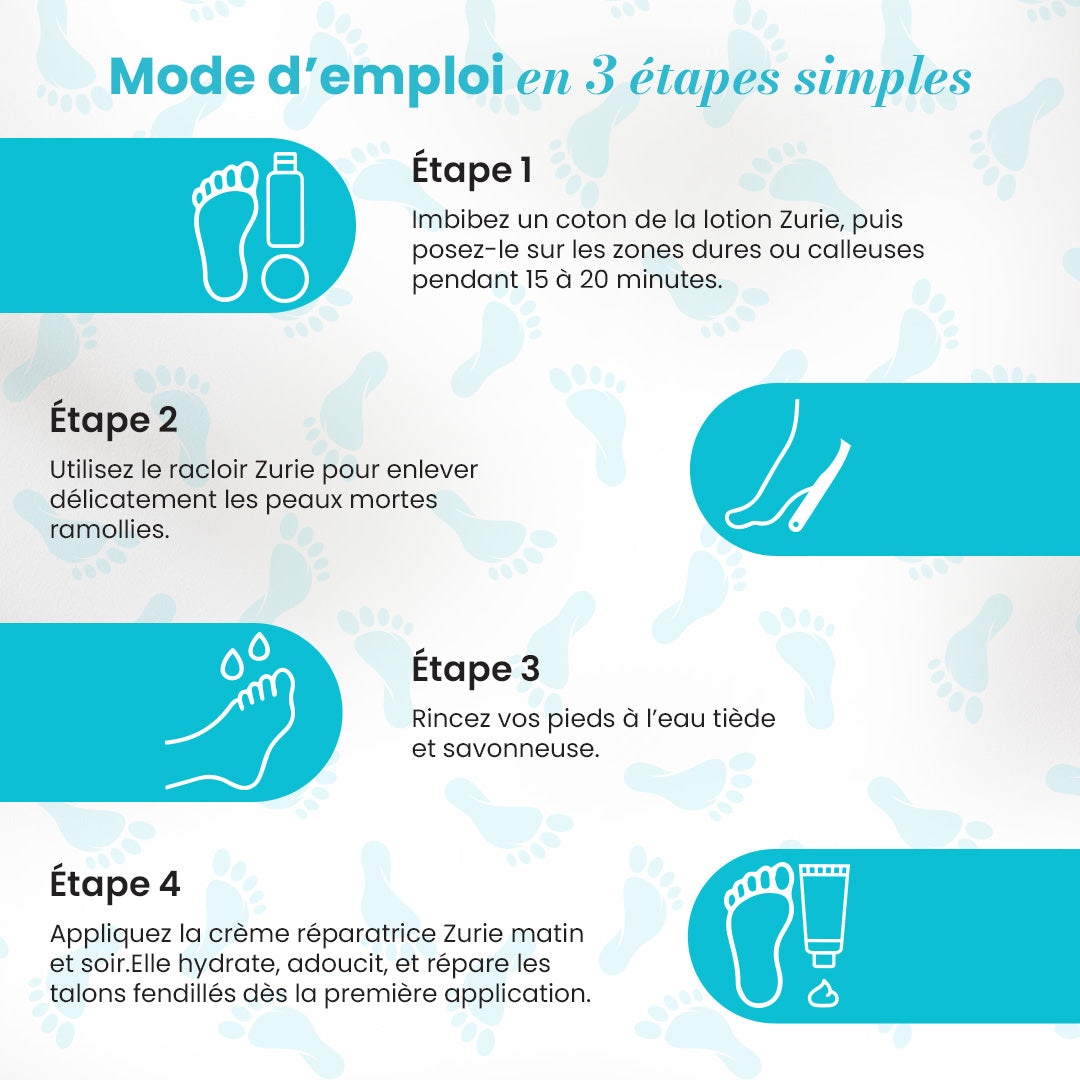 Pack des pieds zurie